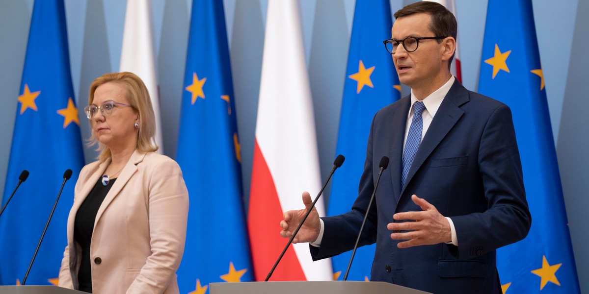 Anna Moskwa i Mateusz Morawiecki.