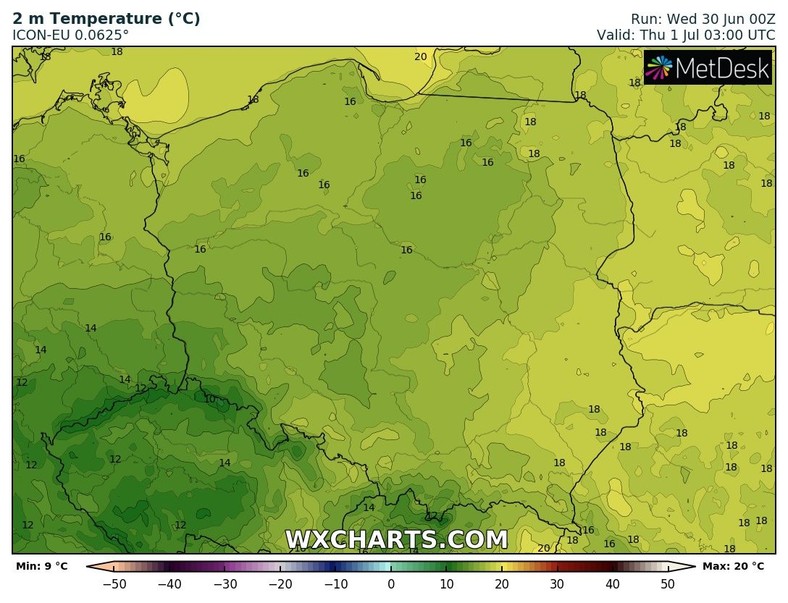 W nocy temperatura będzie umiarkowana