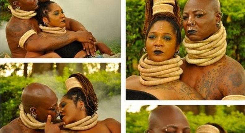 Charly Boy and Diane Oputa