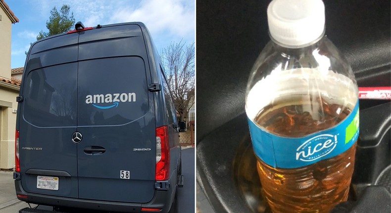 Amazon drivers say they had to poop in bags and struggled to change ...