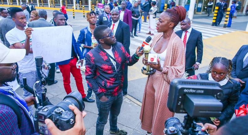 Akothee speaks for the first time, days after collapsing on Stage