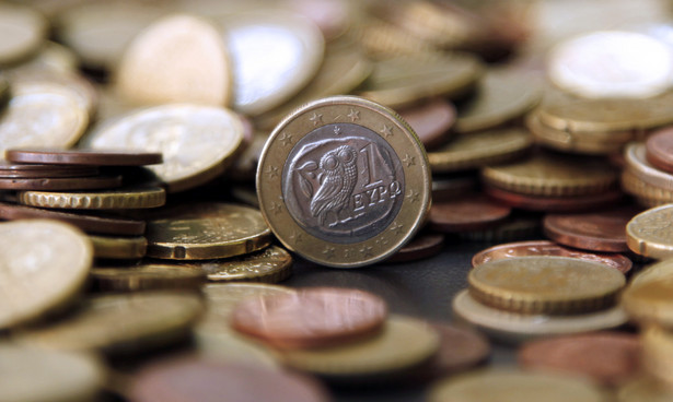 Grecka moneta o nominale 1 euro. Moneta przedstawia motyw sowy.