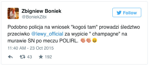 Zbigniew Boniek o sprawie Lewandowskiego, fot. Fot. Twitter