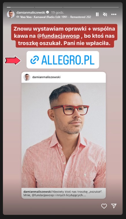 Damian Maliszewski ponownie wystawił oprawki