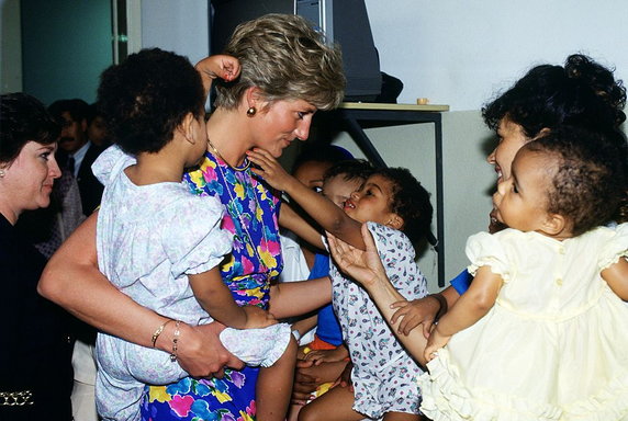 Księżna Diana w Sao Paolo, w Brazylii w 1991 r.