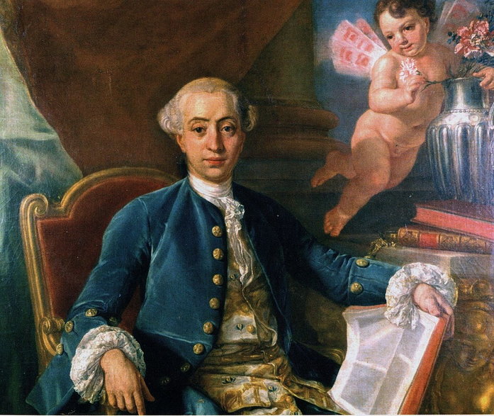 Giacomo Casanova, portret Antona Raphaela Mengsa, 1760