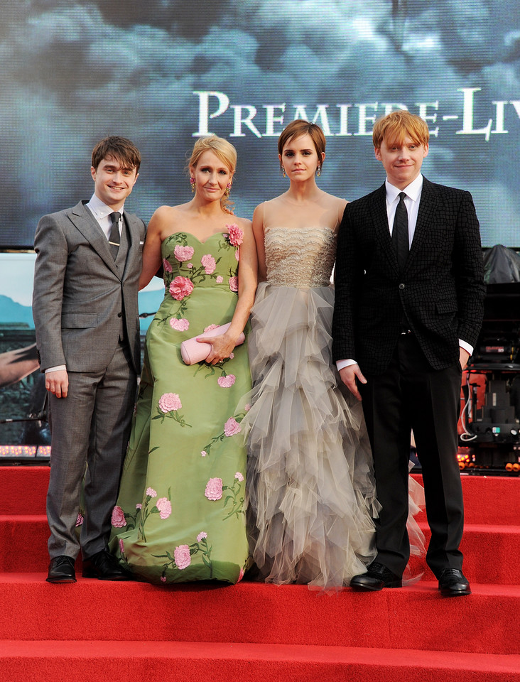 Rupert Grint,J.K. Rowling,  Emma Watson, Daniel Radcliffe