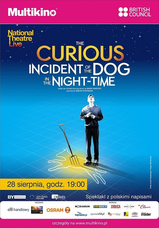 "Dziwny przypadek psa nocną porą" - plakat