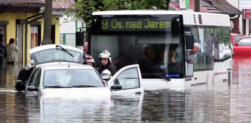 Powódź w Ostródzie