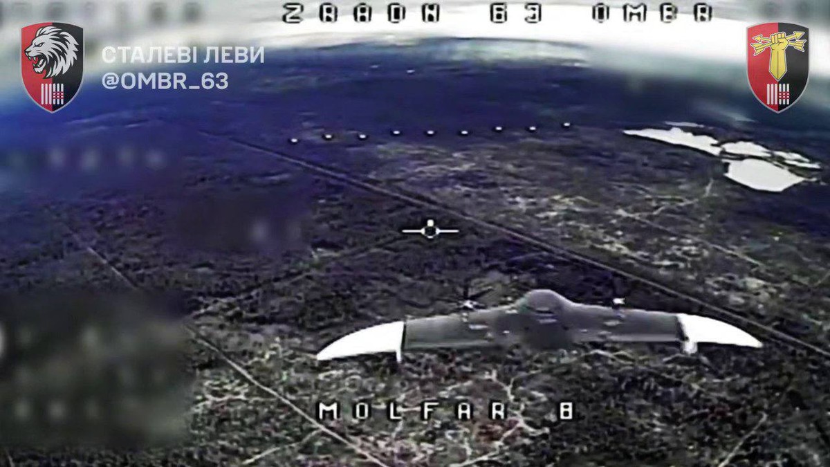 Nowy rosyjski dron widziany z ukraińskiego