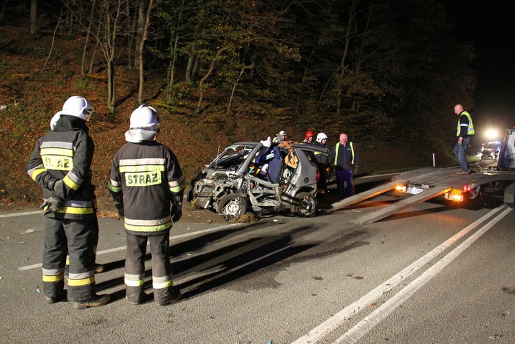 Wypadek w Rekowie Dolnym po pościgu policji