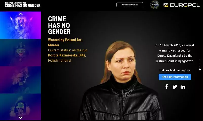 Europol - Dorota-Kazmierska - fot eumostwanted-eu