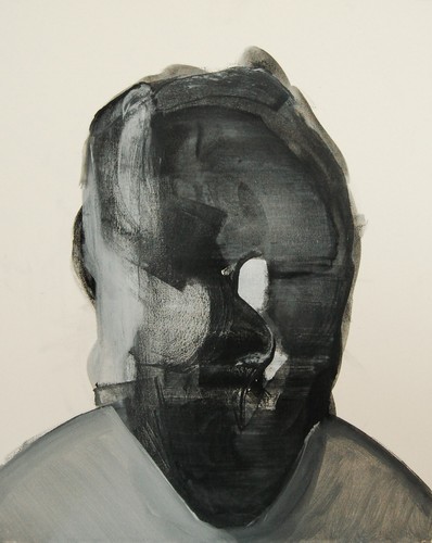 'Szkice do portretu 11', Cezary Bednarczyk, olej na płótnie, 50x40 cm