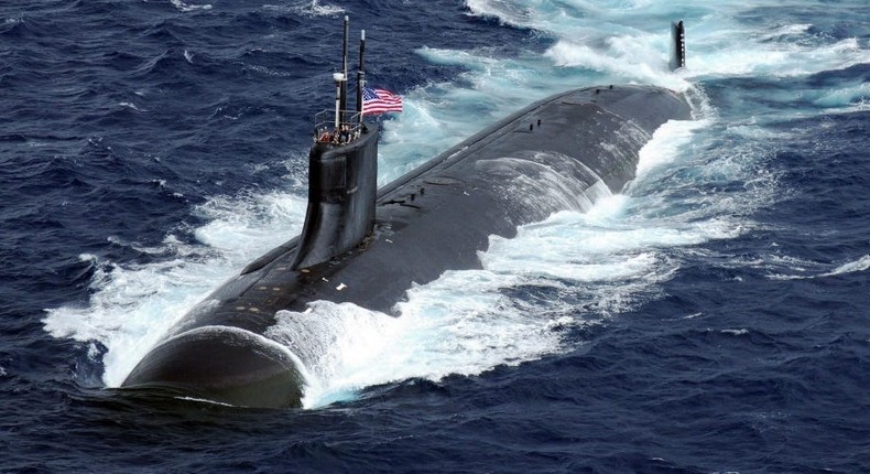 The Seawolf-class attack submarine USS Connecticut.
