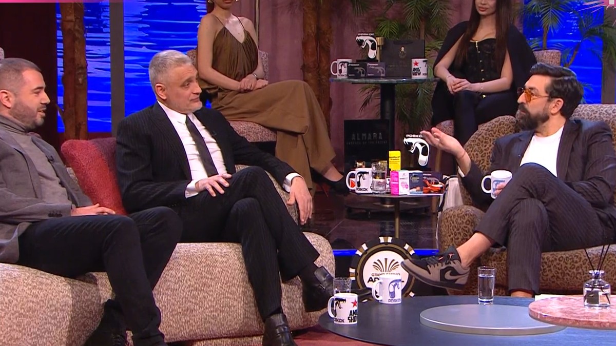 Čeda Jovanović i Aca Kos u emisiji  Amidži šou