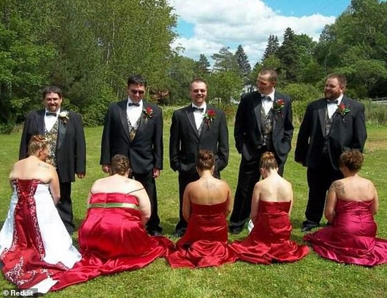 Невеста и подружки невесты прикол