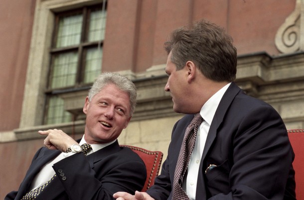 PREZYDENT USA BILL CLINTON W WARSZAWIE