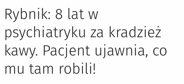 Nagłówki o szpitalach psychiatrycznych. 