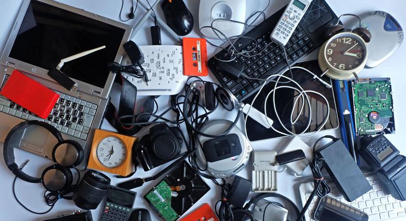 A collection of electronic gadgets
