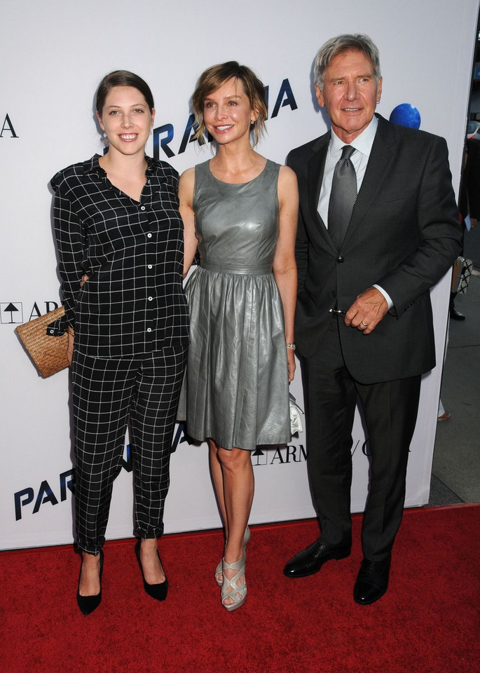 Harrison Ford i Calista Flockhart na premierze filmu "Paranoia"