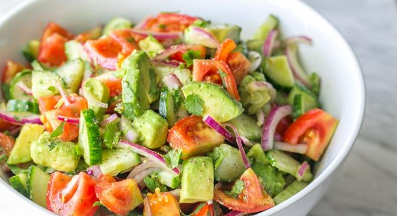 Tomato avocado salad