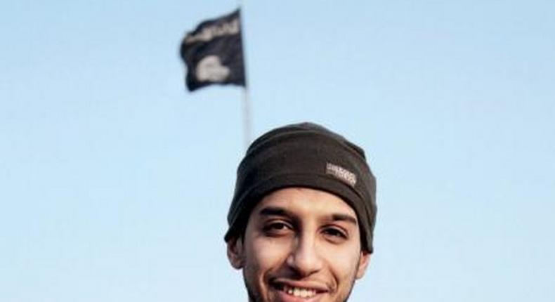 An undated photograph of a man described as Abdelhamid Abaaoud that was published in the Islamic State's online magazine Dabiq and posted on a social media website.