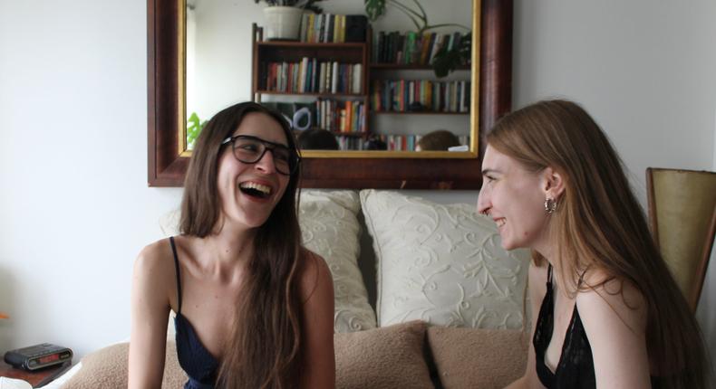 Kathleen Levitt, left, moved to New York to live with her sister.Courtesy Kathleen Levitt