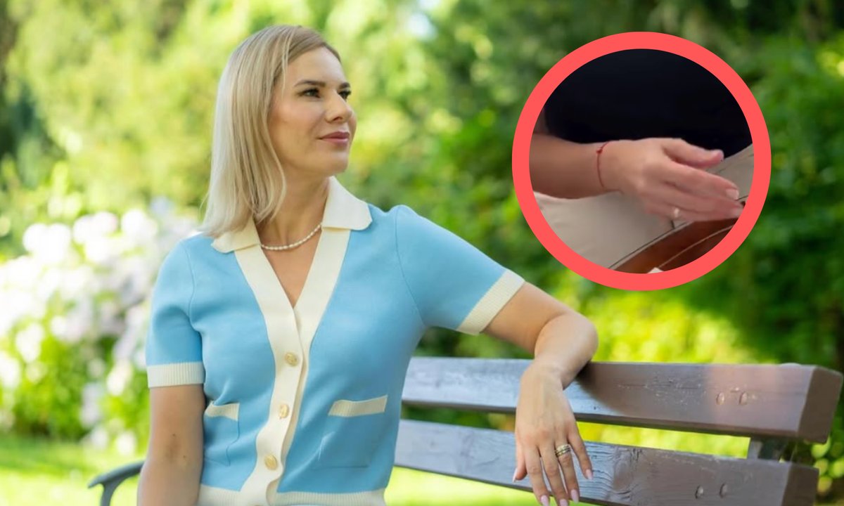 Nietypowy amulet na ręce Marty Nawrockiej. Księżom może się nie spodobać