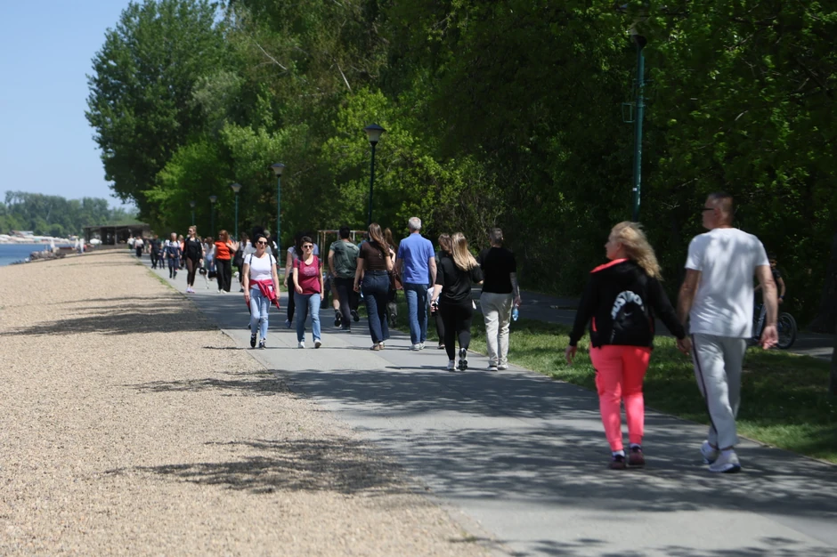 Ada Ciganlija, lepo vreme