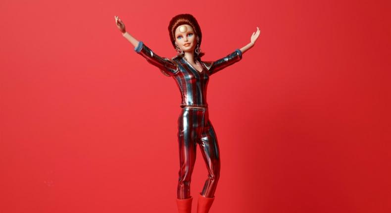 This handout photo released by Mattel on July 11, 2019 shows the David Bowie Doll Barbie