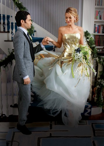 Penn Badgley i Blake Lively w serialu 'Plotkara'