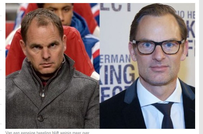 Z prawej strony Ronald de Boer, z lewej jego brat bliźniak Frank de Boer