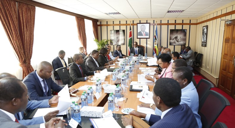  CS Fred Matiang'i chairs first National Development Implementation and Communication Cabinet Committee meeting at Harambee House