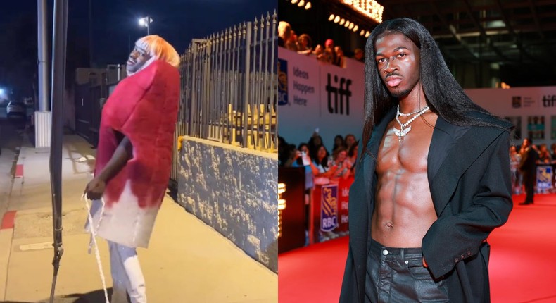 Lil Nas X left his followers divided over his most recent Halloween costume choice.Lil Nas X/Instagram, Matt Winkelmeyer/Getty Images