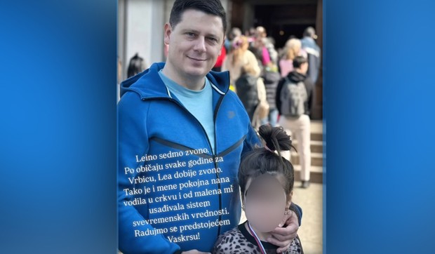 Vojislav Milošević sa ćerkom Leom