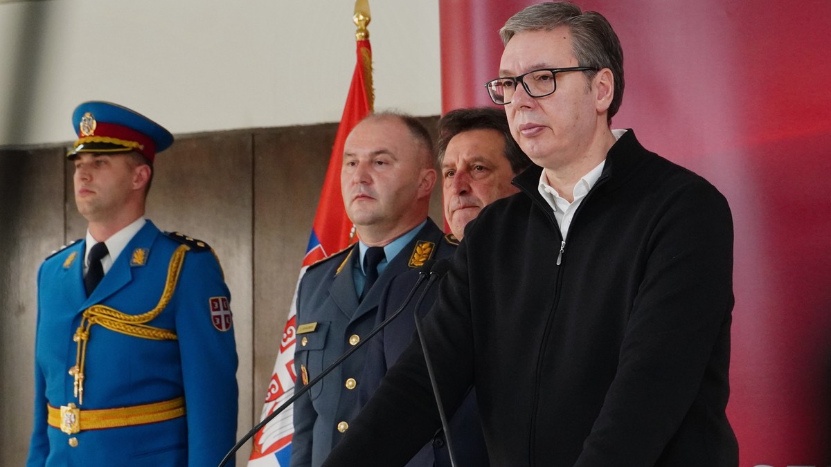 Aleksandar Vučić u Domu garde na Topčideru 