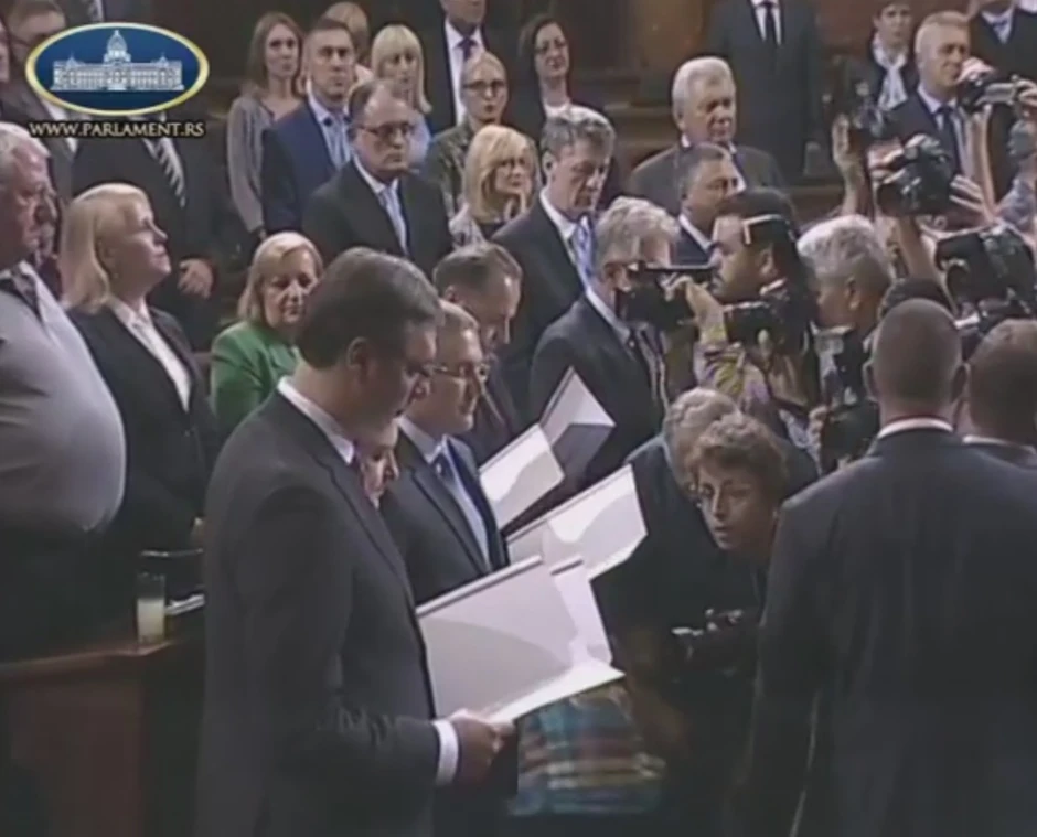 Premijer Aleksandar Vučić i članovi njegovog kabineta polažu zakletvu