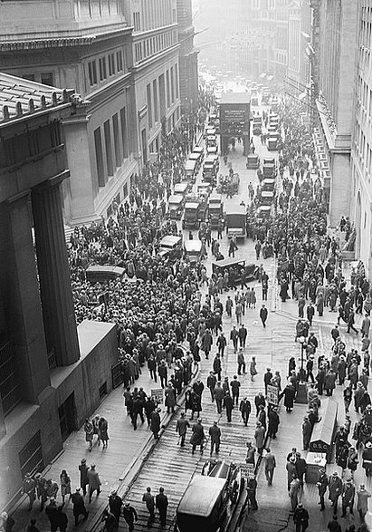 Zamknięcie giełdy nowojorskiej - 24.10.1929 - domena publiczna