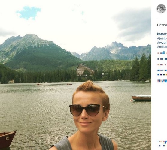 Katarzyna Zielińska na wakacjach