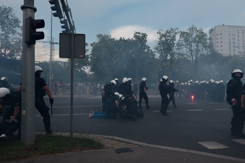 Zamieszki w trakcie "Marszu Równości" w Białymstoku