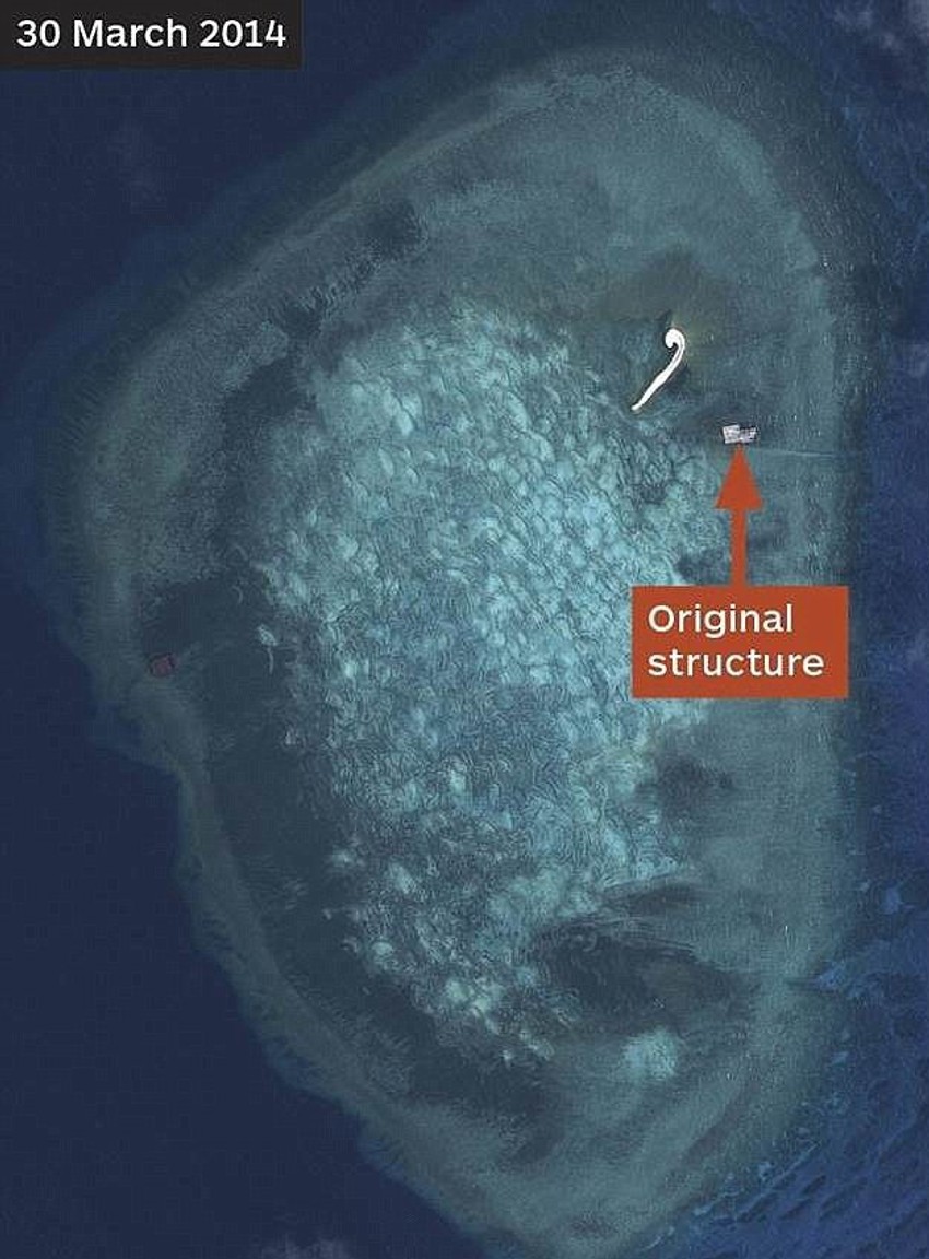 Ovako je sporna oblast izgledala u martu 2014. godine....