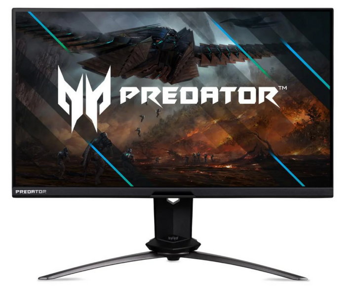 Acer Predator X25 - charakterystyczny dla linii Predator gamingowy design sprzętu