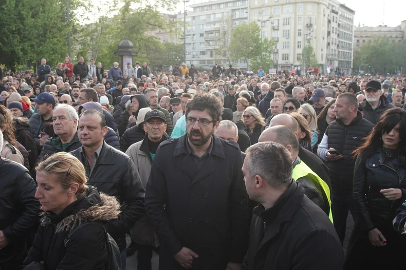 Radomir Lazović, poslanik Ne davimo Beograd