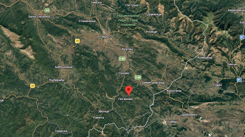 Zemljotres kod Dimitrovgrada