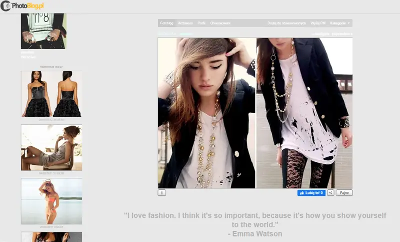 Maffashion - profil na stronie Photoblog / Photoblog.pl