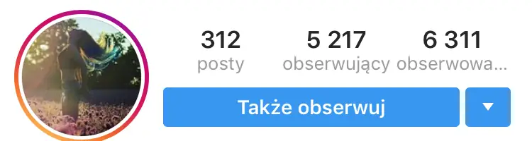 Klasyczny przykład użytkownika korzystającego z Instagramowego bota