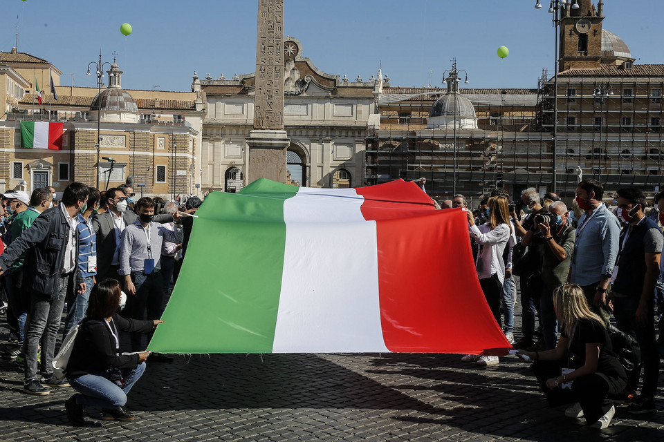 Demonstracja w Rzymie