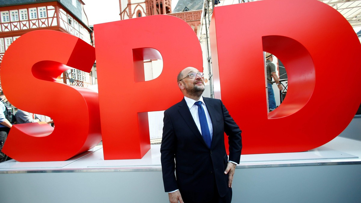 Frankfurt Niemcy Martin Schulz SPD polityka zdjęcia fotografia