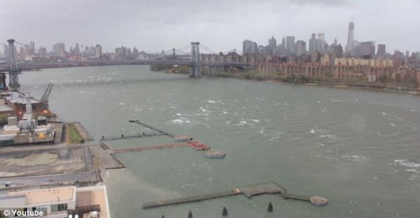 Sam početak nadolaska uragana