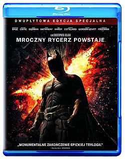 "Mroczny rycerz powstaje" - okładka Blu-ray